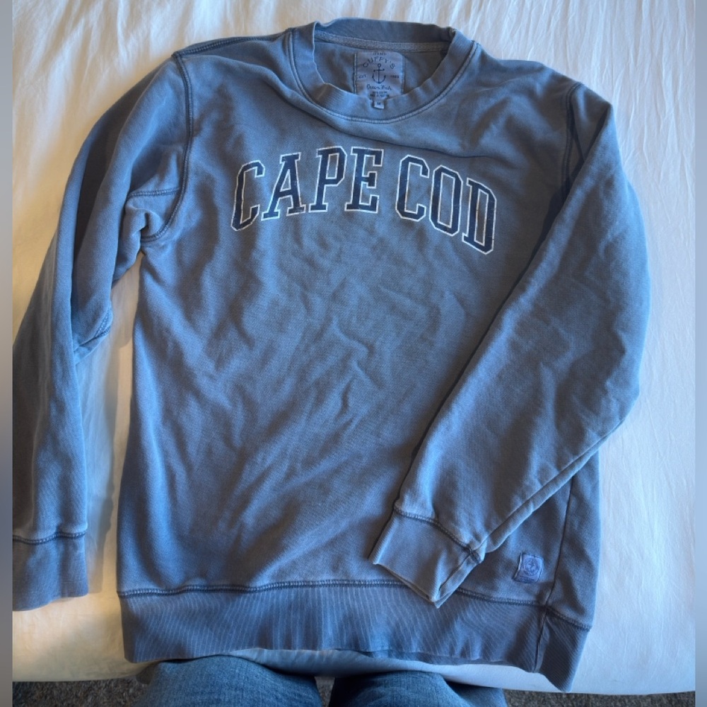 Cape Cod Blue Coastal Crewneck Sweatshirt
